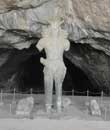 iran, the statue in front of shapur cave iran, the statue in front of shapur cave