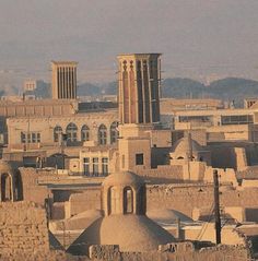 Iran, Yazd, Wind tower