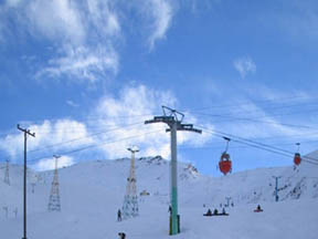 Iran, Tehran, Dizin ski resort