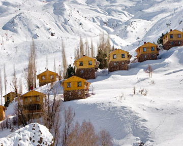Iran, Tehran, Dizin ski resort