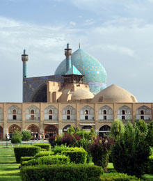 Iran, Isfahan, Shah mosque portal 