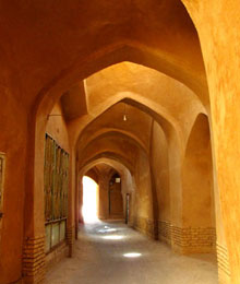 Iran, Yazd, Old district labyrnith