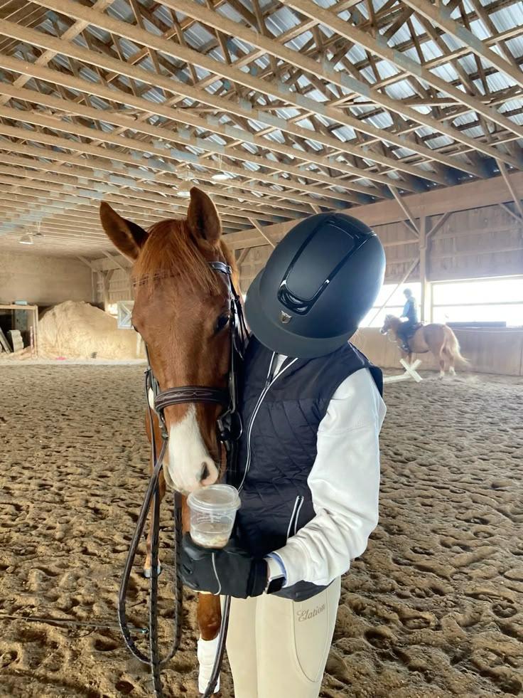 Horseback riding in a club
